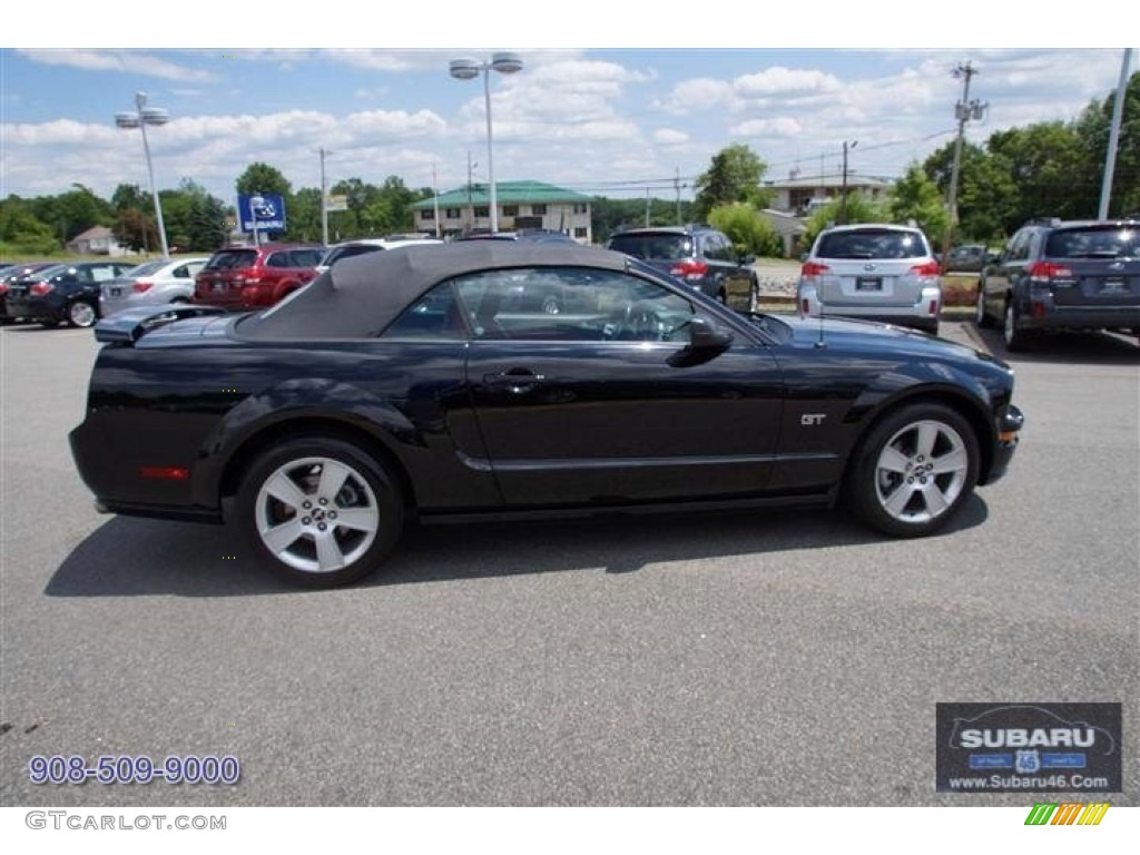 2006 Mustang GT Premium Convertible - Black / Red/Dark Charcoal photo #10