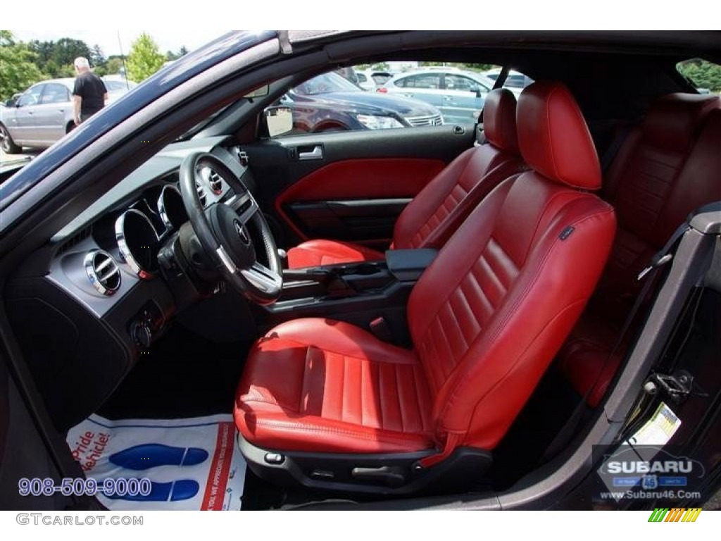 2006 Mustang GT Premium Convertible - Black / Red/Dark Charcoal photo #17