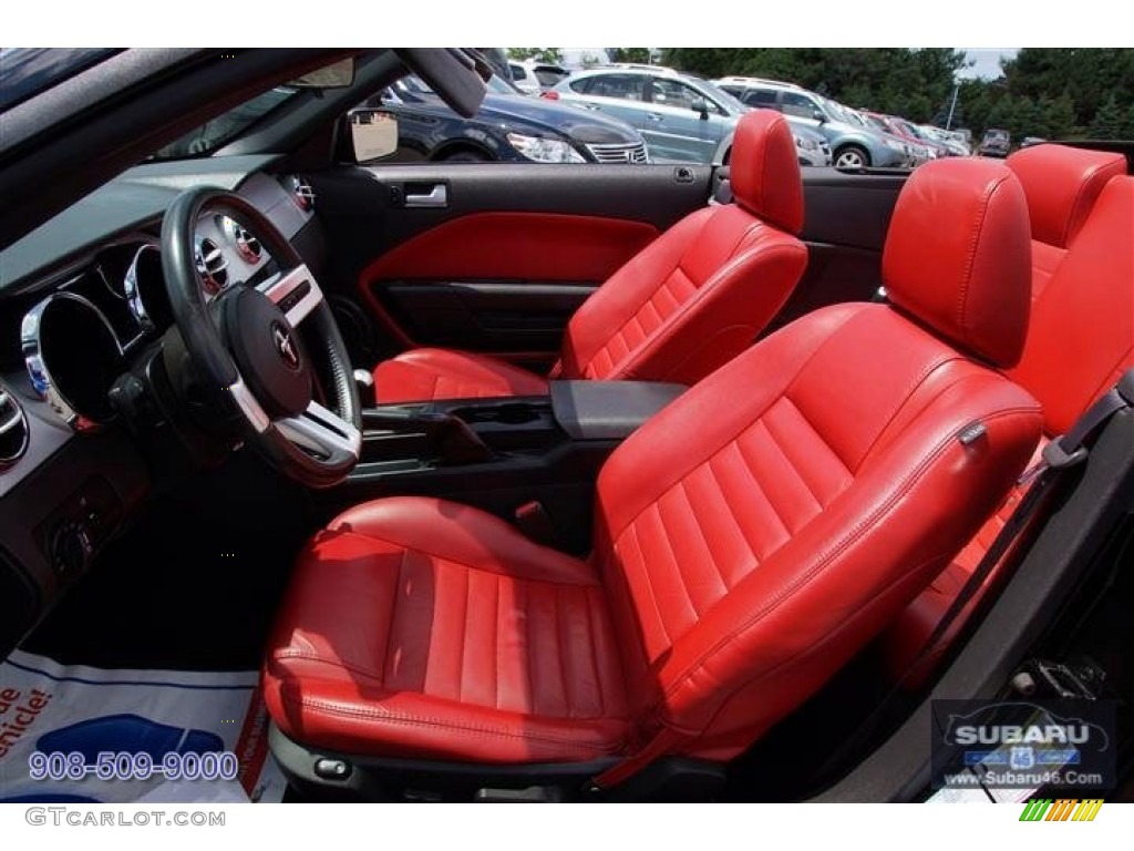 2006 Mustang GT Premium Convertible - Black / Red/Dark Charcoal photo #19