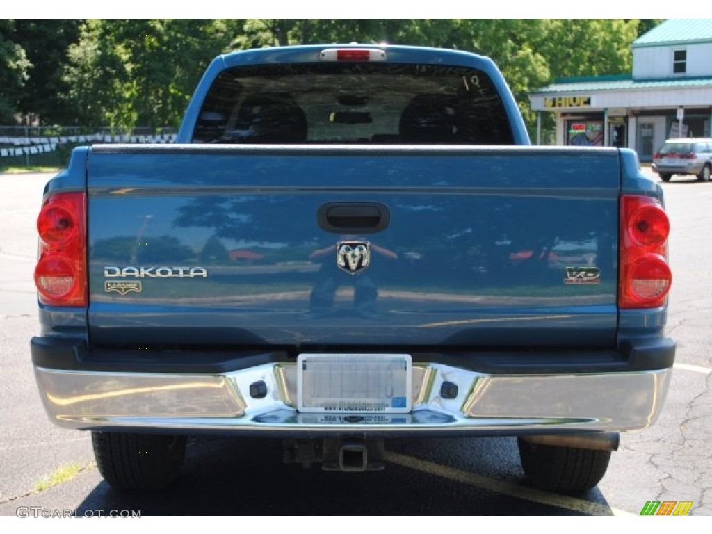 2006 Dakota Laramie Quad Cab 4x4 - Atlantic Blue Pearl / Medium Slate Gray photo #4