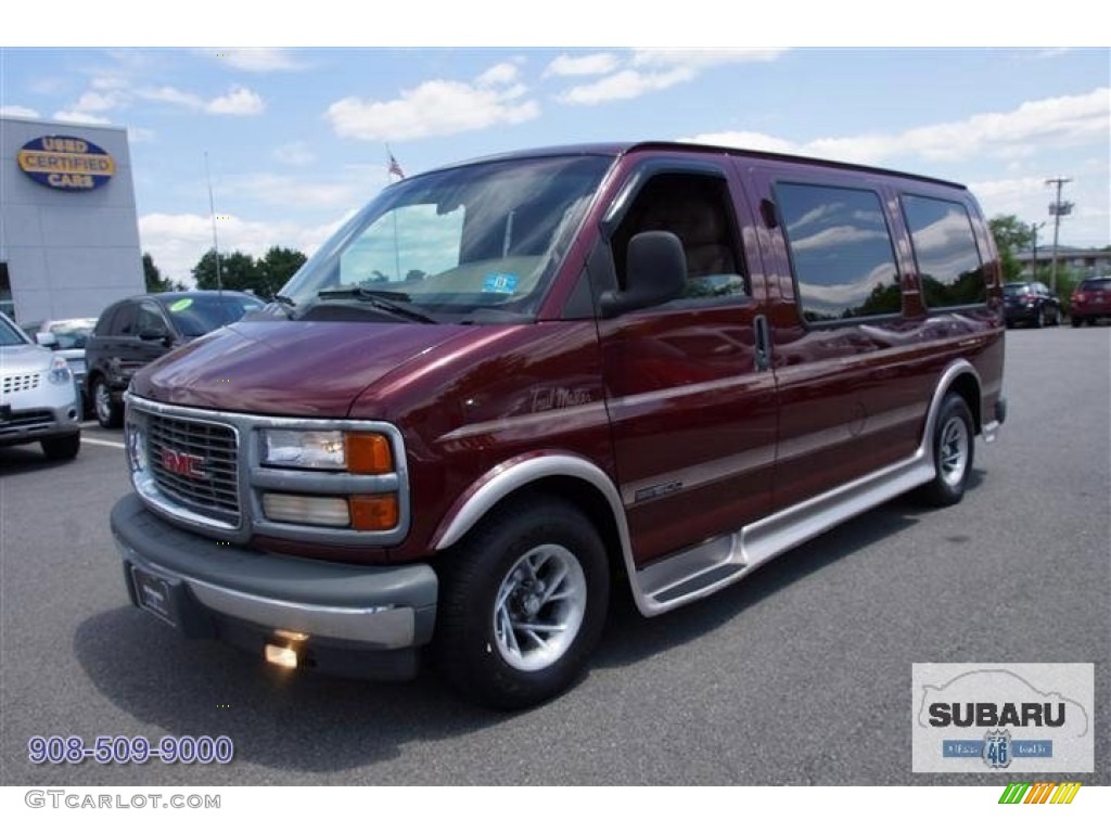 2000 Savana Van 1500 Passenger Conversion - Dark Toreador Red Metallic / Neutral photo #4