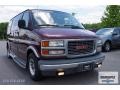 2000 Dark Toreador Red Metallic GMC Savana Van 1500 Passenger Conversion  photo #11