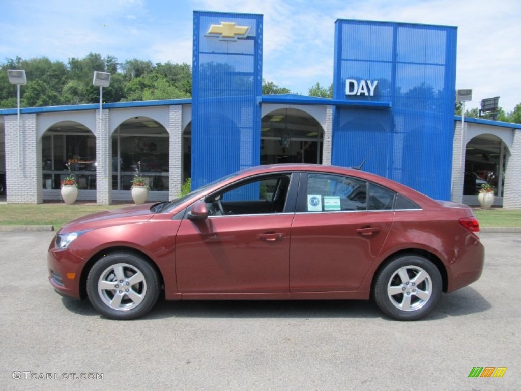 2012 Cruze LT - Autumn Red Metallic / Jet Black photo #2