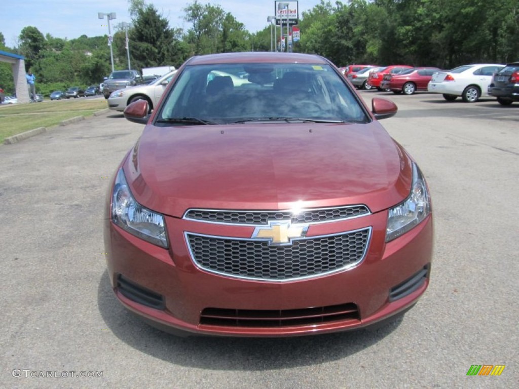 2012 Cruze LT - Autumn Red Metallic / Jet Black photo #6