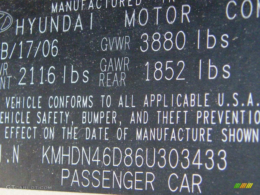 2006 Elantra GLS Sedan - Champagne Beige / Gray photo #30