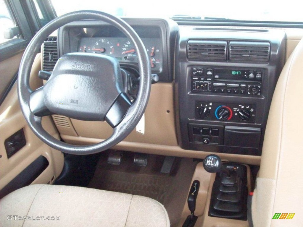2001 Wrangler SE 4x4 - Forest Green / Camel photo #8