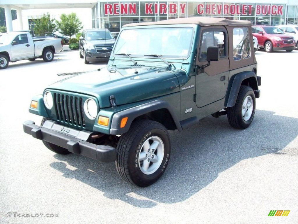 2001 Wrangler SE 4x4 - Forest Green / Camel photo #11