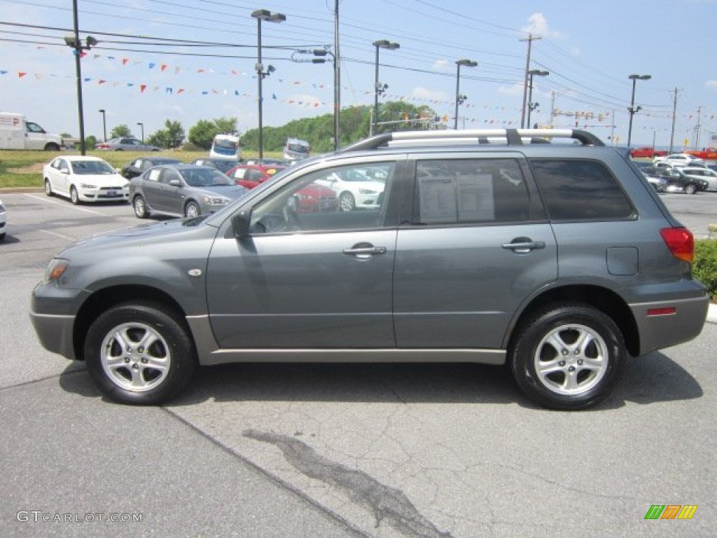 2003 Outlander LS 4WD - Urban Gray Pearl / Charcoal photo #2