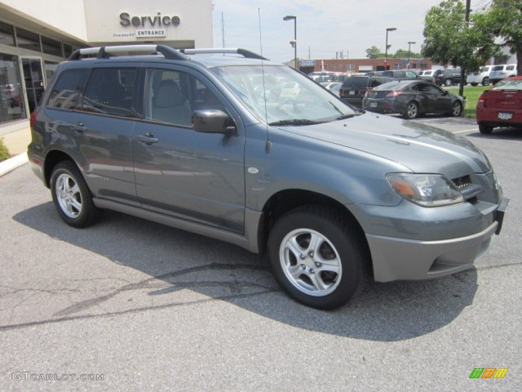 2003 Outlander LS 4WD - Urban Gray Pearl / Charcoal photo #7