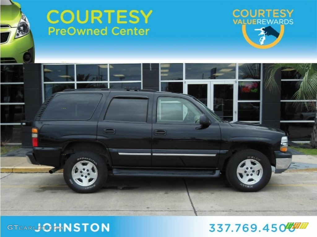 2004 Tahoe LT - Black / Tan/Neutral photo #1