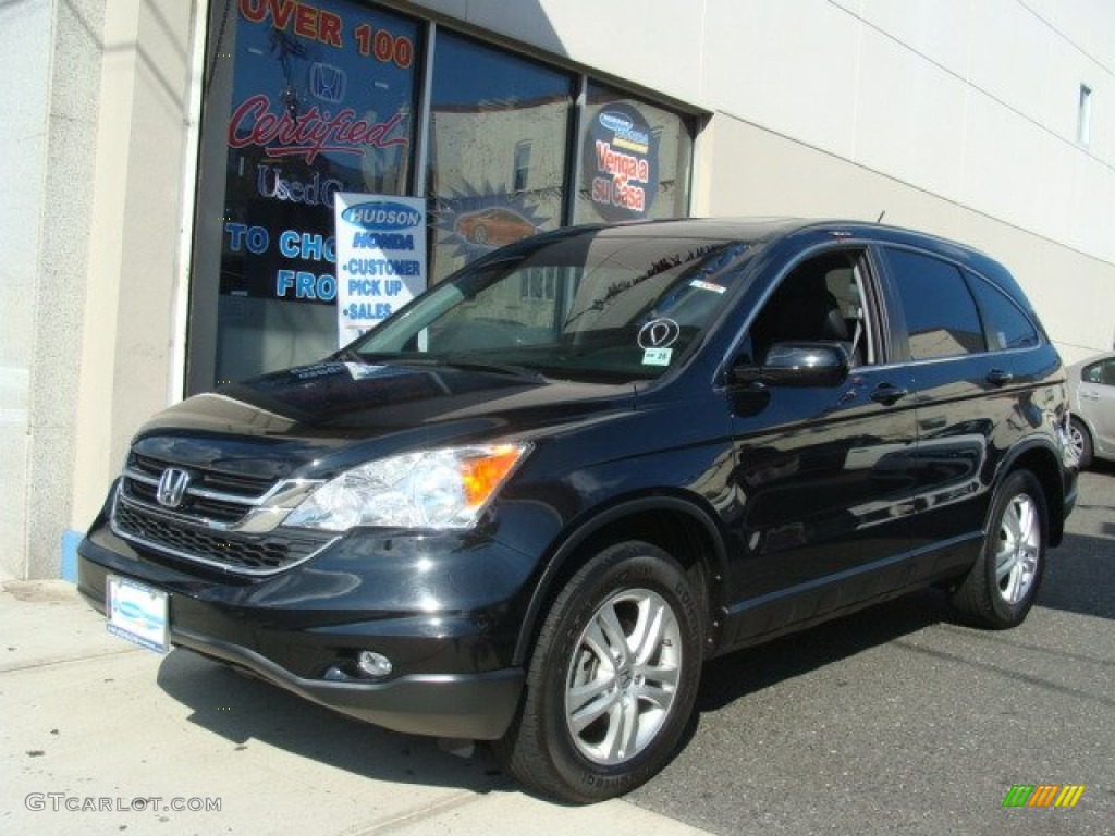 2010 CR-V EX-L AWD - Crystal Black Pearl / Black photo #1