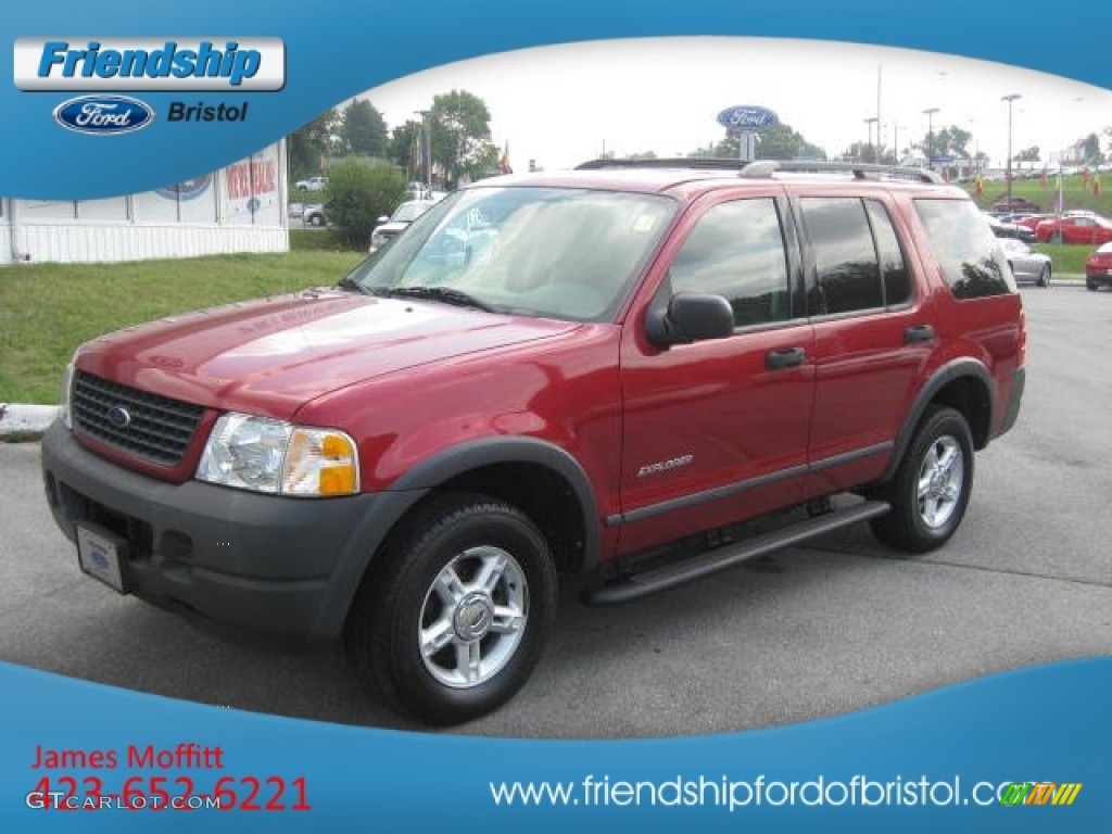 2004 Explorer XLS 4x4 - Redfire Metallic / Graphite photo #2