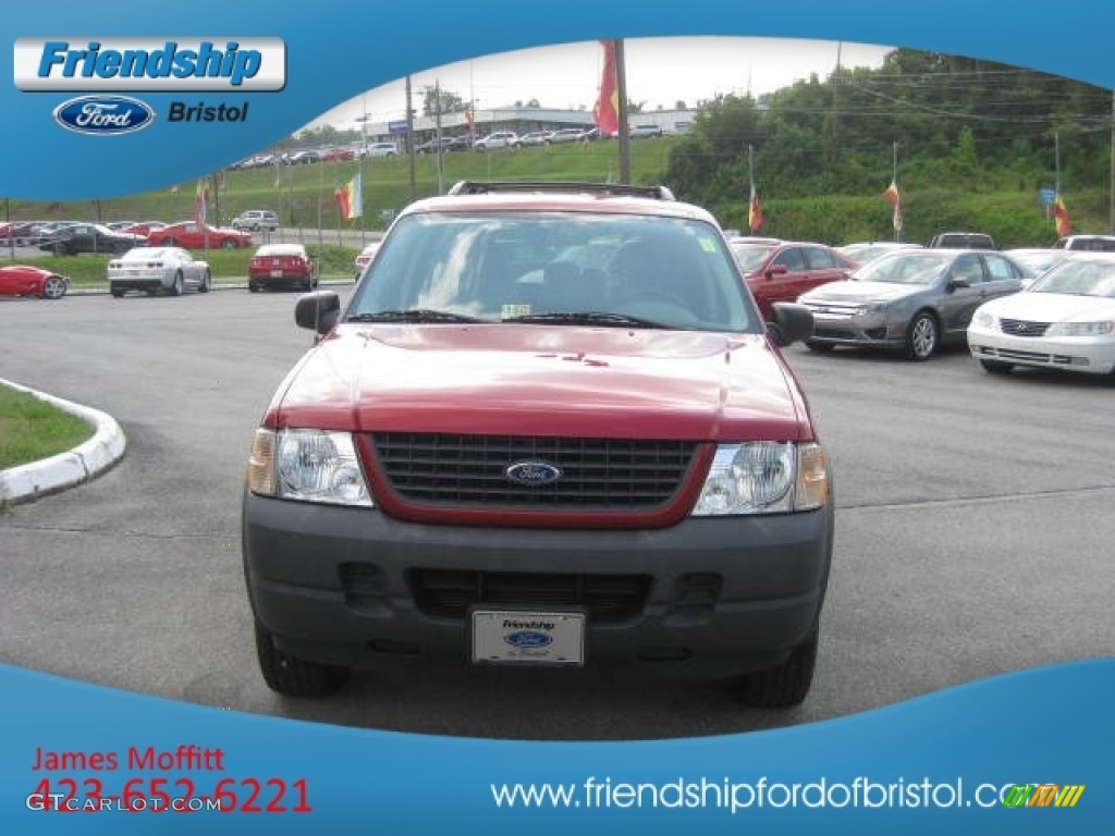 2004 Explorer XLS 4x4 - Redfire Metallic / Graphite photo #3