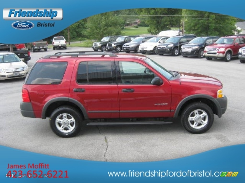 2004 Explorer XLS 4x4 - Redfire Metallic / Graphite photo #5