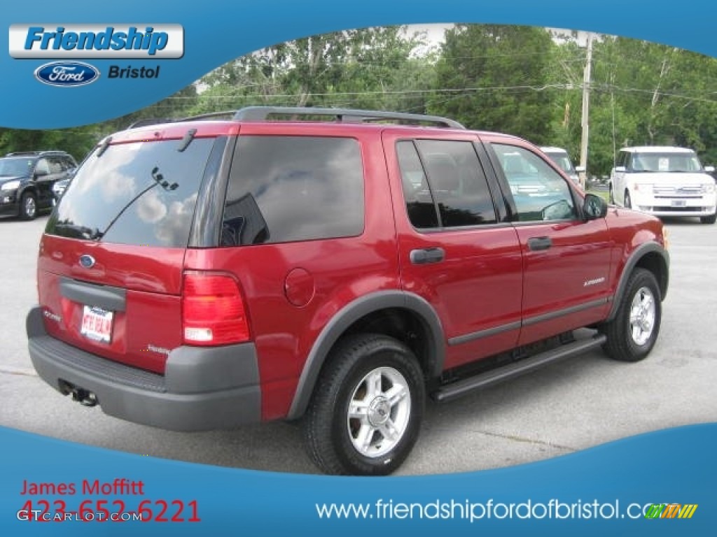 2004 Explorer XLS 4x4 - Redfire Metallic / Graphite photo #6