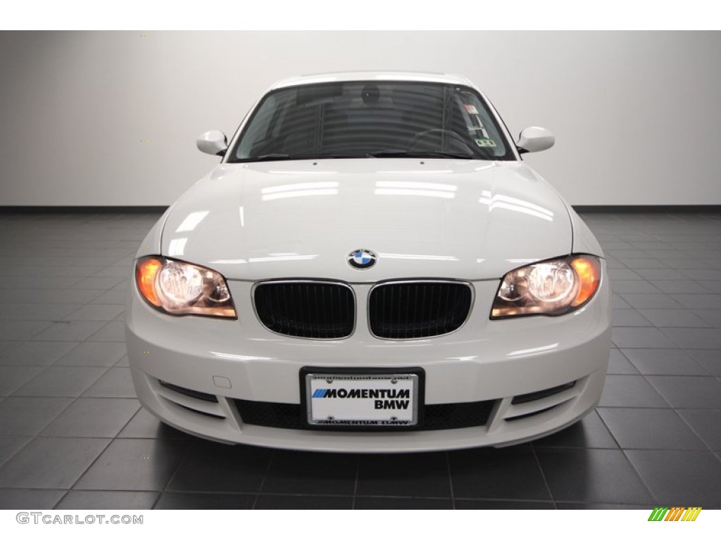 2009 1 Series 128i Coupe - Alpine White / Black photo #6