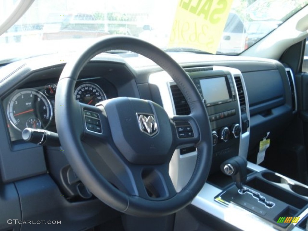 2012 Dodge Ram 1500 Sport Quad Cab 4x4 Dark Slate Gray Dashboard Photo #67771359