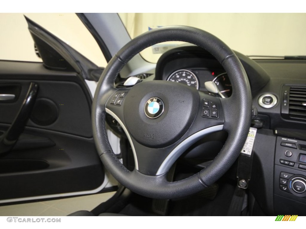 2009 1 Series 128i Coupe - Alpine White / Black photo #26