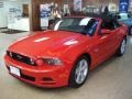 2013 Race Red Ford Mustang GT Premium Convertible  photo #3
