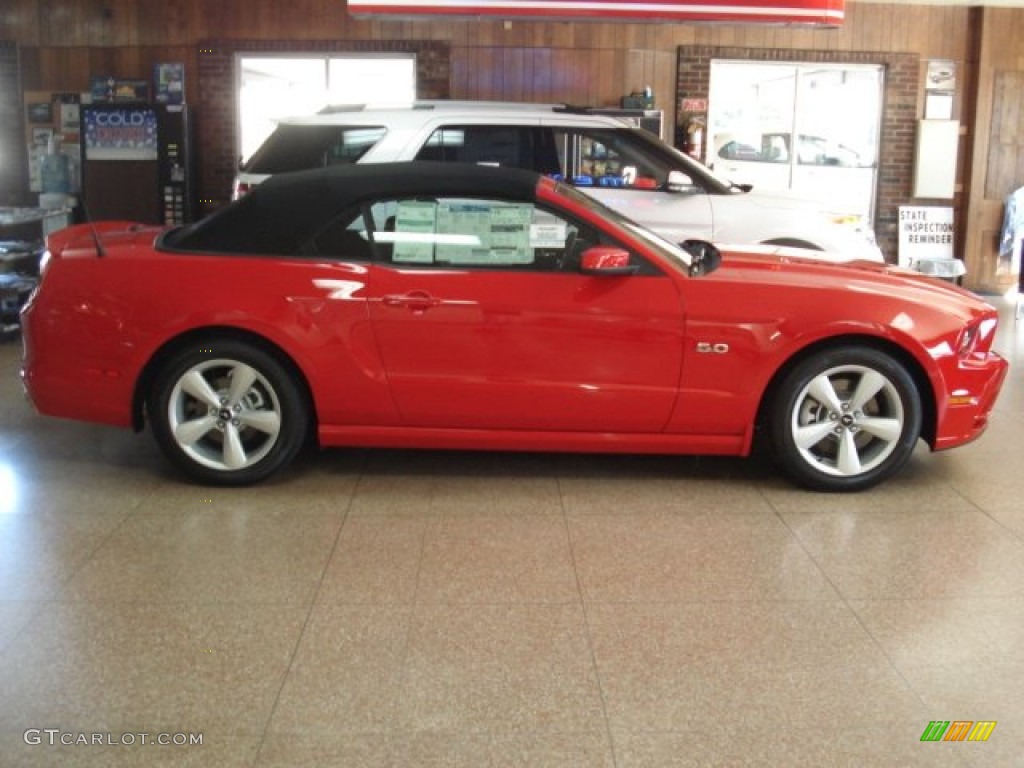 2013 Mustang GT Premium Convertible - Race Red / Charcoal Black photo #7