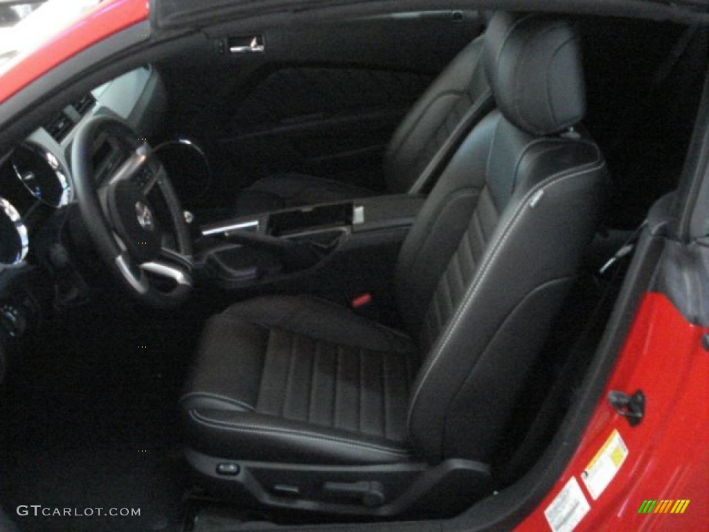 Charcoal Black Interior 2013 Ford Mustang GT Premium Convertible Photo #67771833