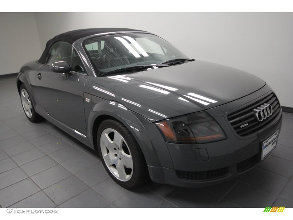 2002 TT 1.8T quattro Roadster - Nimbus Grey Pearl Effect / Ebony photo #9