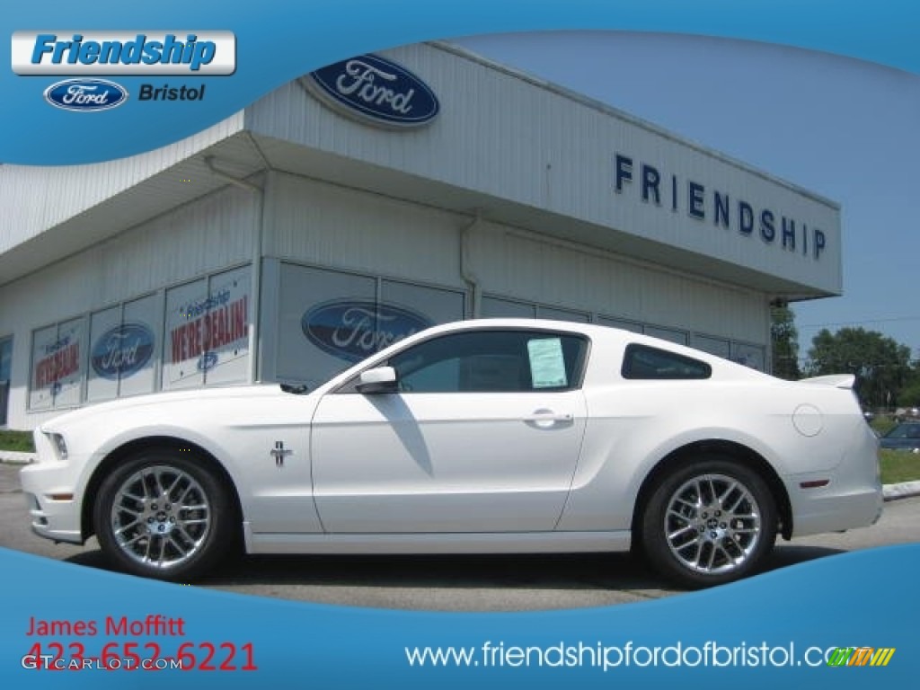 2013 Mustang V6 Premium Coupe - Performance White / Charcoal Black photo #1