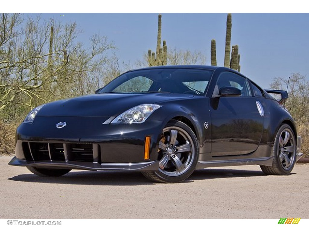 2007 350Z NISMO Coupe - Magnetic Black Pearl / Carbon/Red photo #1