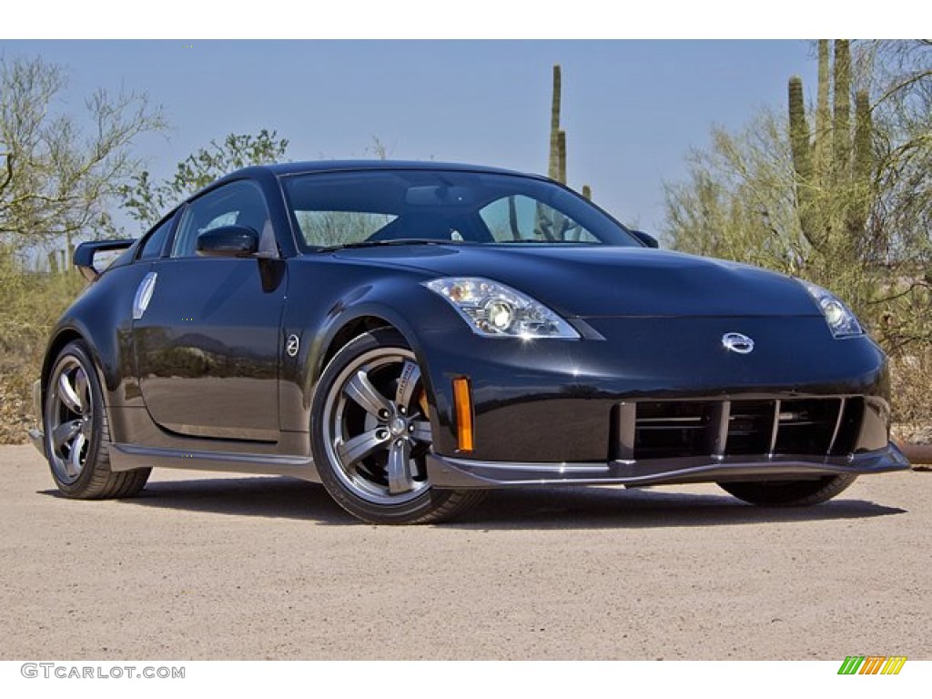 2007 350Z NISMO Coupe - Magnetic Black Pearl / Carbon/Red photo #5