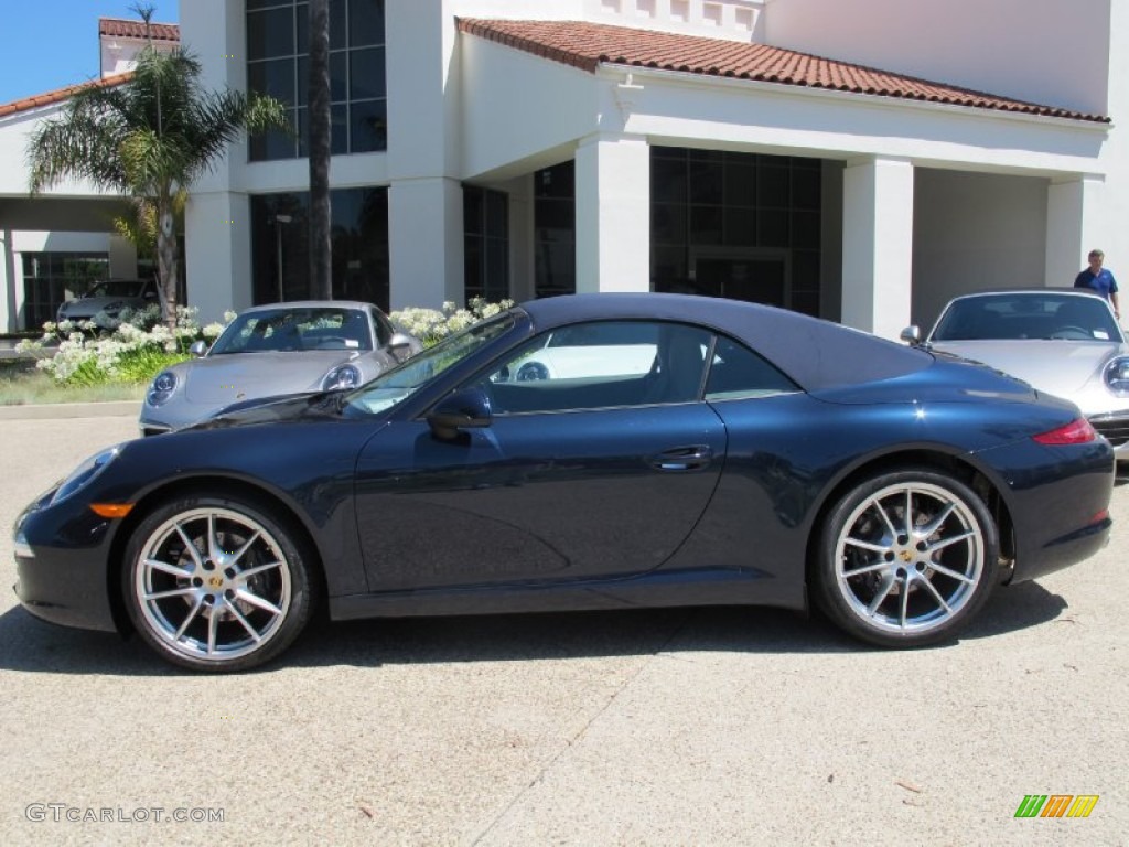 Dark Blue Metallic 2012 Porsche New 911 Carrera Cabriolet Exterior Photo #67776594