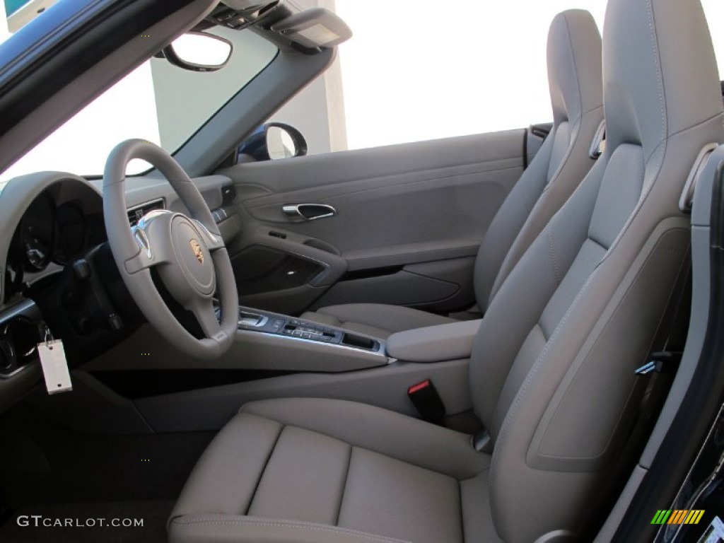 Platinum Grey Interior 2012 Porsche New 911 Carrera Cabriolet Photo #67776642