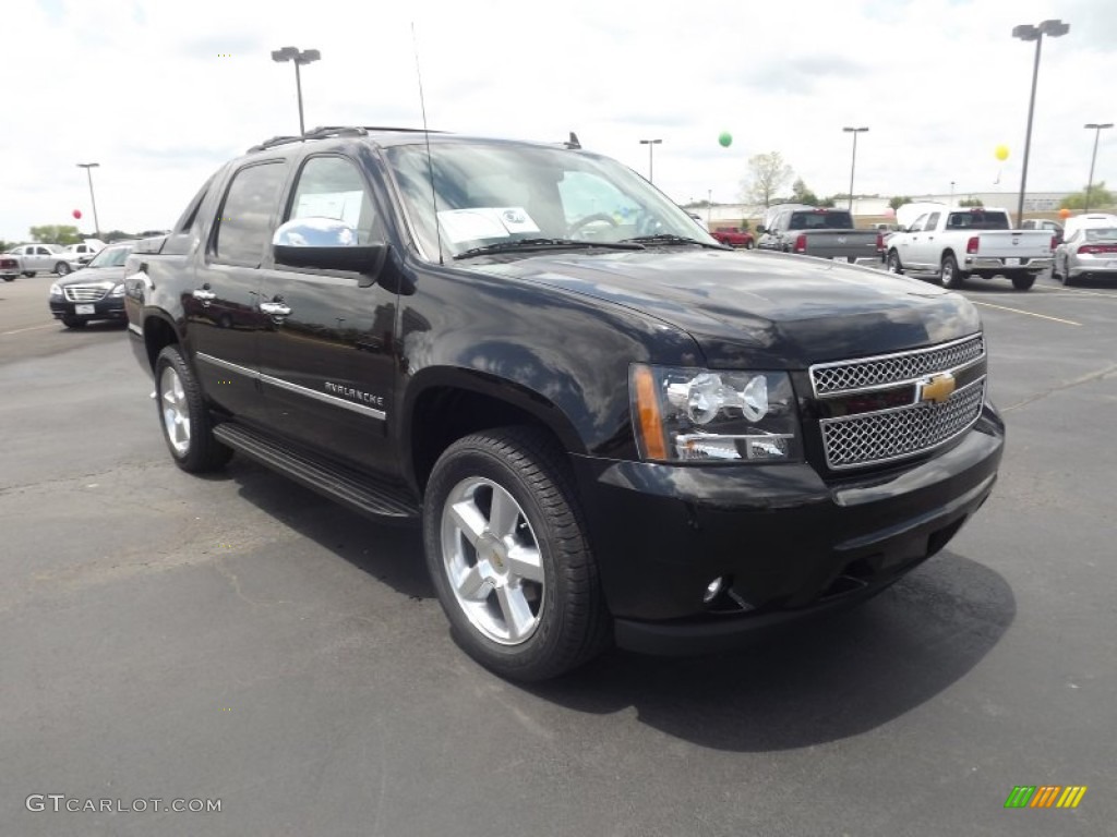 Black 2013 Chevrolet Avalanche LTZ 4x4 Black Diamond Edition Exterior Photo #67776849