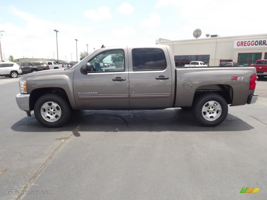 2012 Silverado 1500 LT Crew Cab 4x4 - Mocha Steel Metallic / Ebony photo #8