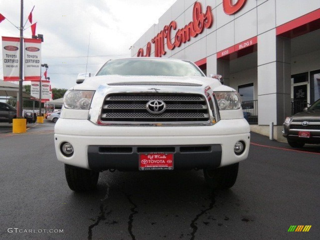 2007 Tundra Limited Double Cab - Super White / Graphite Gray photo #2