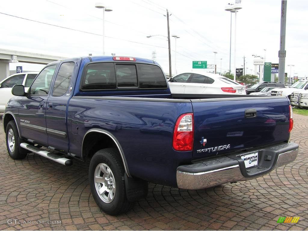 2006 Tundra SR5 Access Cab - Spectra Blue Mica / Dark Gray photo #11