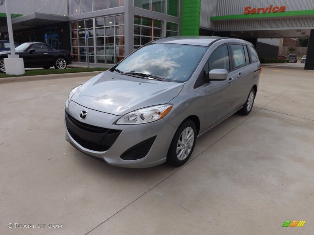 2012 MAZDA5 Sport - Liquid Silver Metallic / Black photo #1