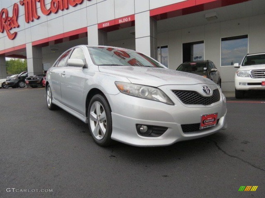 2010 Camry SE V6 - Classic Silver Metallic / Ash Gray photo #1