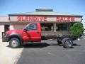 2006 Red Ford F550 Super Duty XL Regular Cab 4x4 Chassis  photo #3