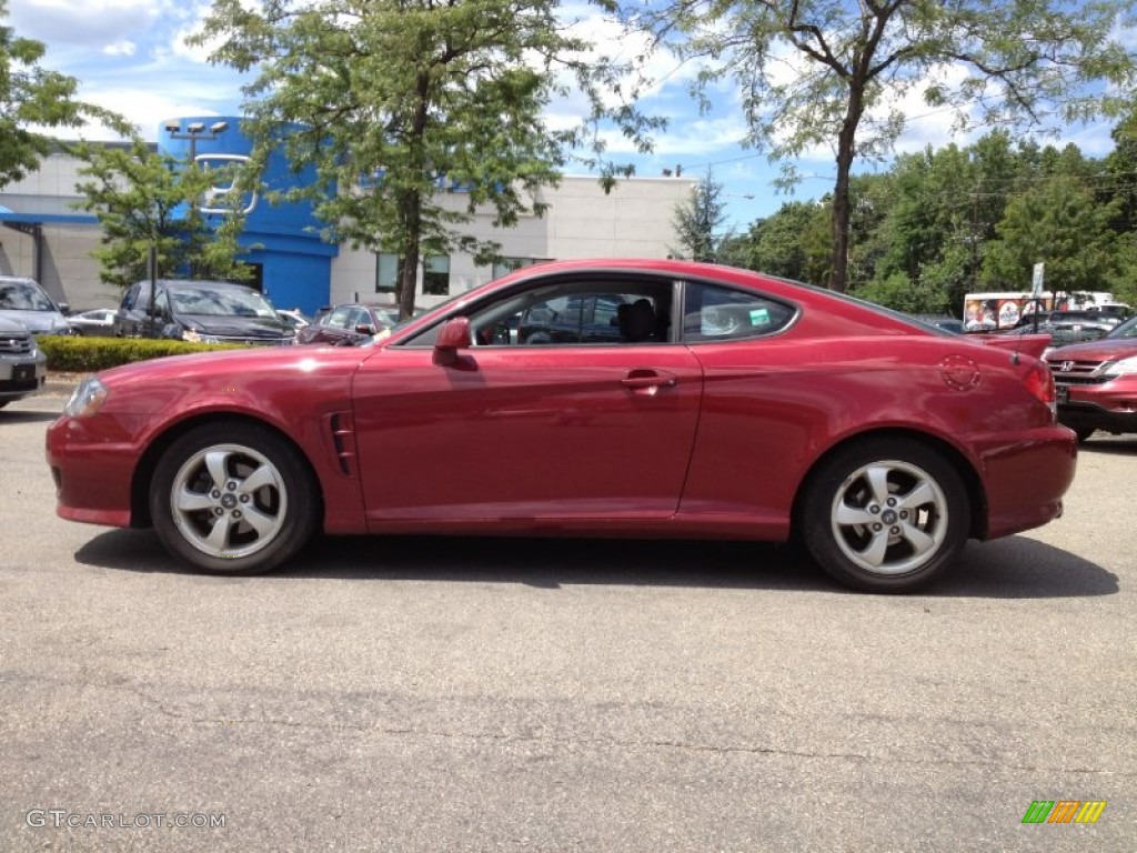 2006 Tiburon GS - Electric Red / Black photo #1
