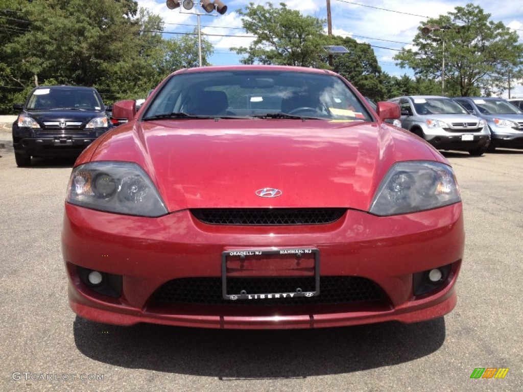 2006 Tiburon GS - Electric Red / Black photo #7
