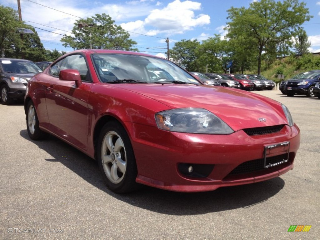 2006 Tiburon GS - Electric Red / Black photo #8