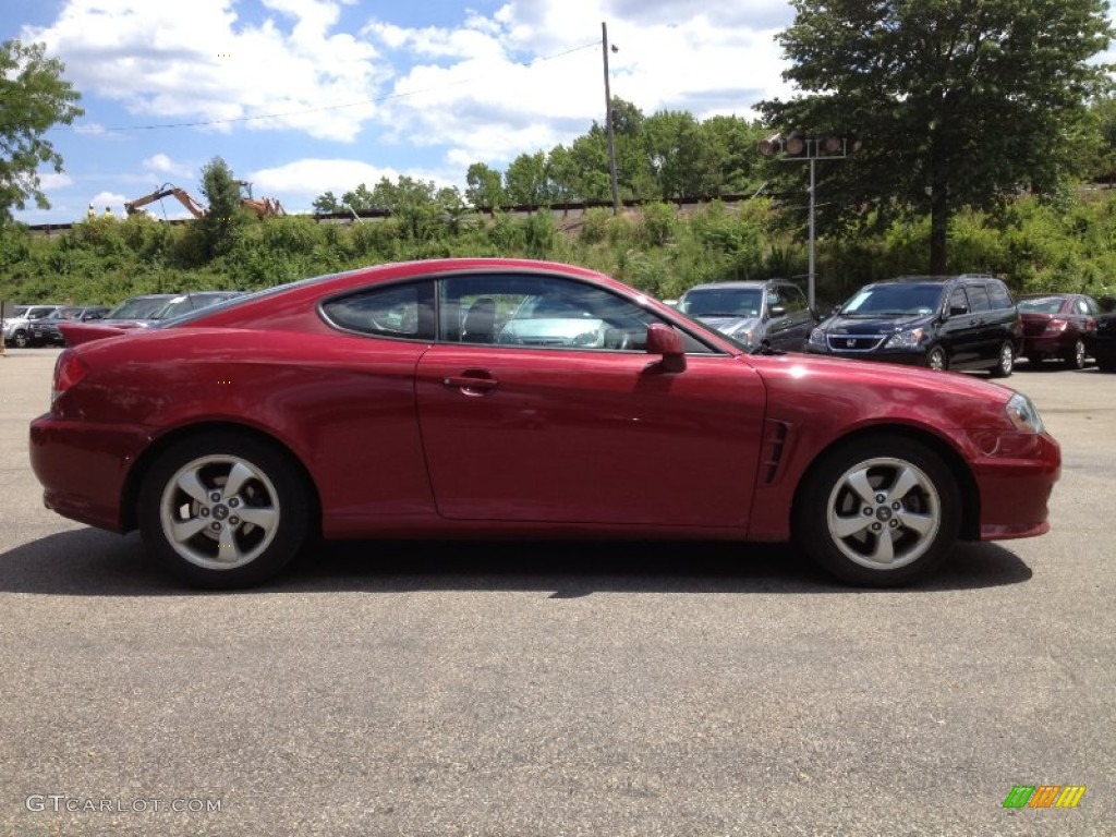 2006 Tiburon GS - Electric Red / Black photo #9