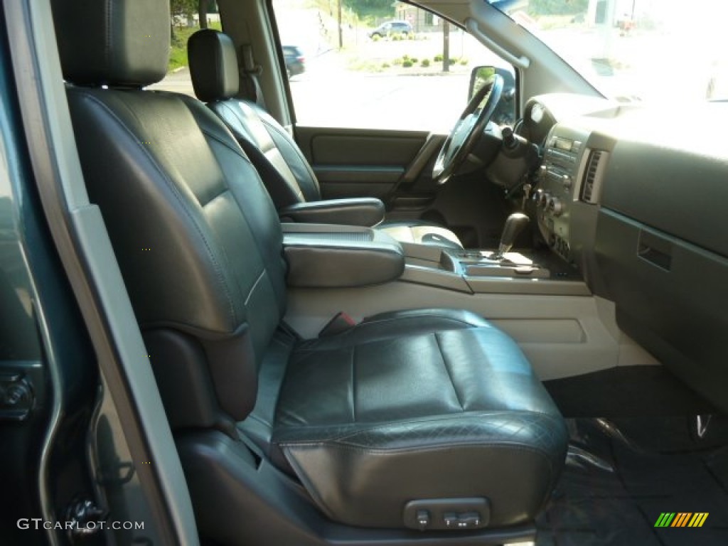 2004 Titan LE Crew Cab 4x4 - Deep Water Blue/Green / Graphite/Titanium photo #13