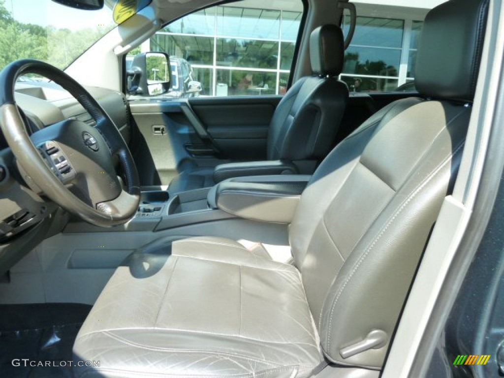 2004 Titan LE Crew Cab 4x4 - Deep Water Blue/Green / Graphite/Titanium photo #18