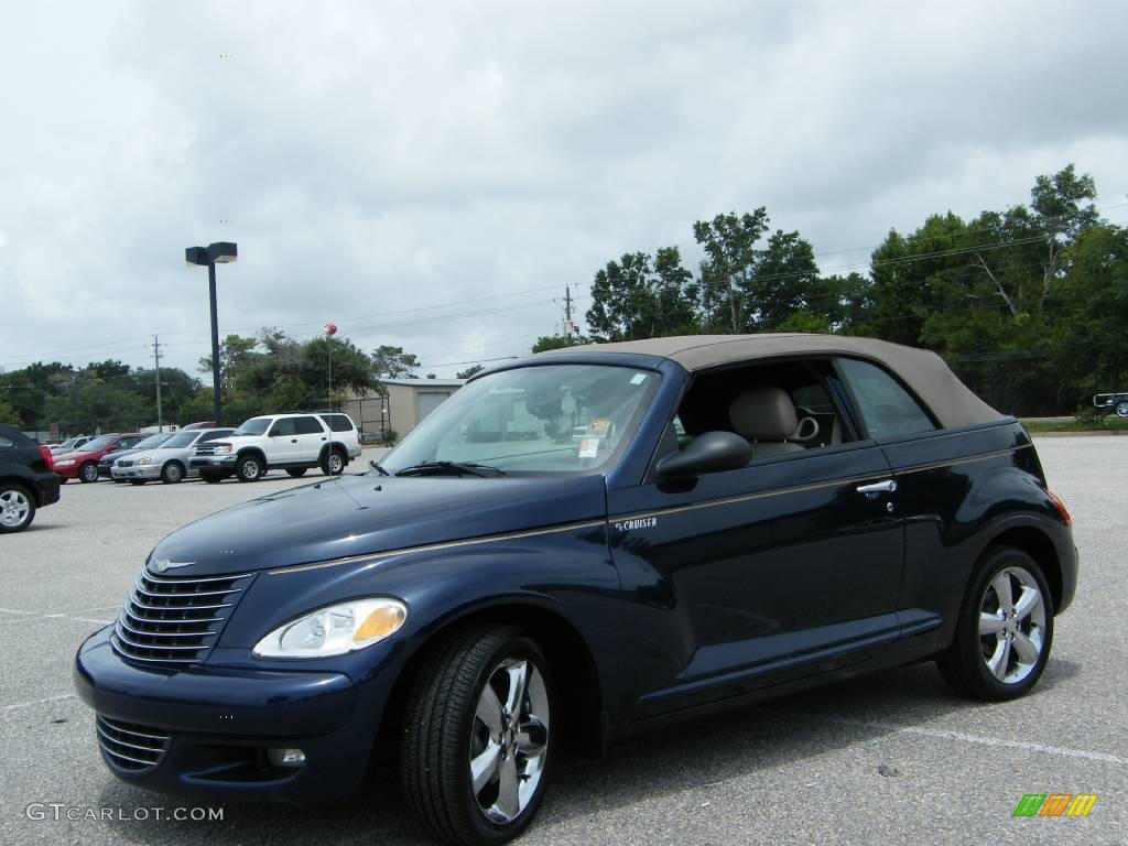 2005 PT Cruiser GT Convertible - Midnight Blue Pearl / Taupe/Pearl Beige photo #1