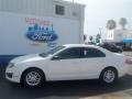 2012 White Suede Ford Fusion S  photo #2