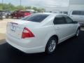 2012 White Suede Ford Fusion S  photo #5