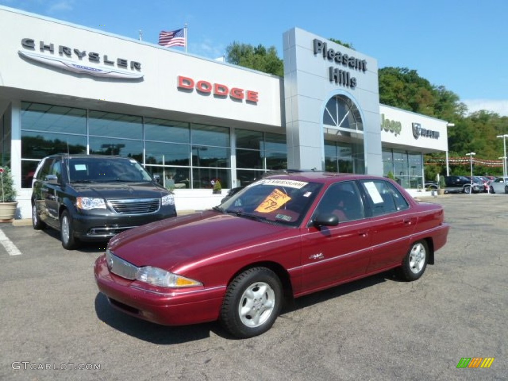 1996 Skylark Custom Sedan - Ruby Red Metallic / Red photo #1
