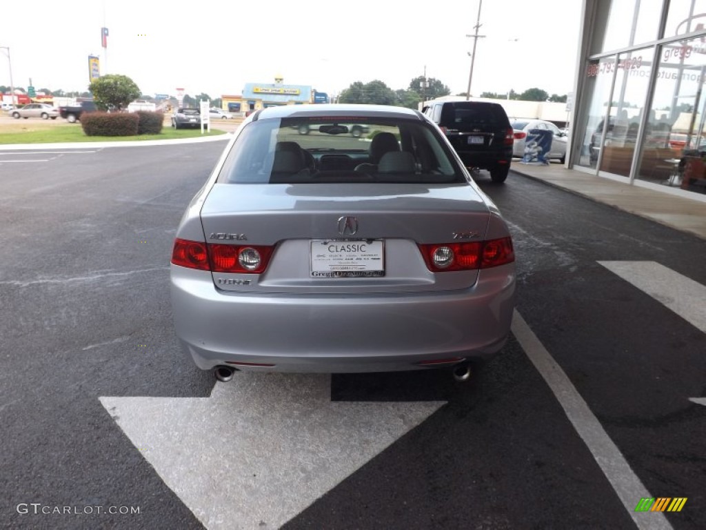 2004 TSX Sedan - Meteor Silver Metallic / Quartz photo #7