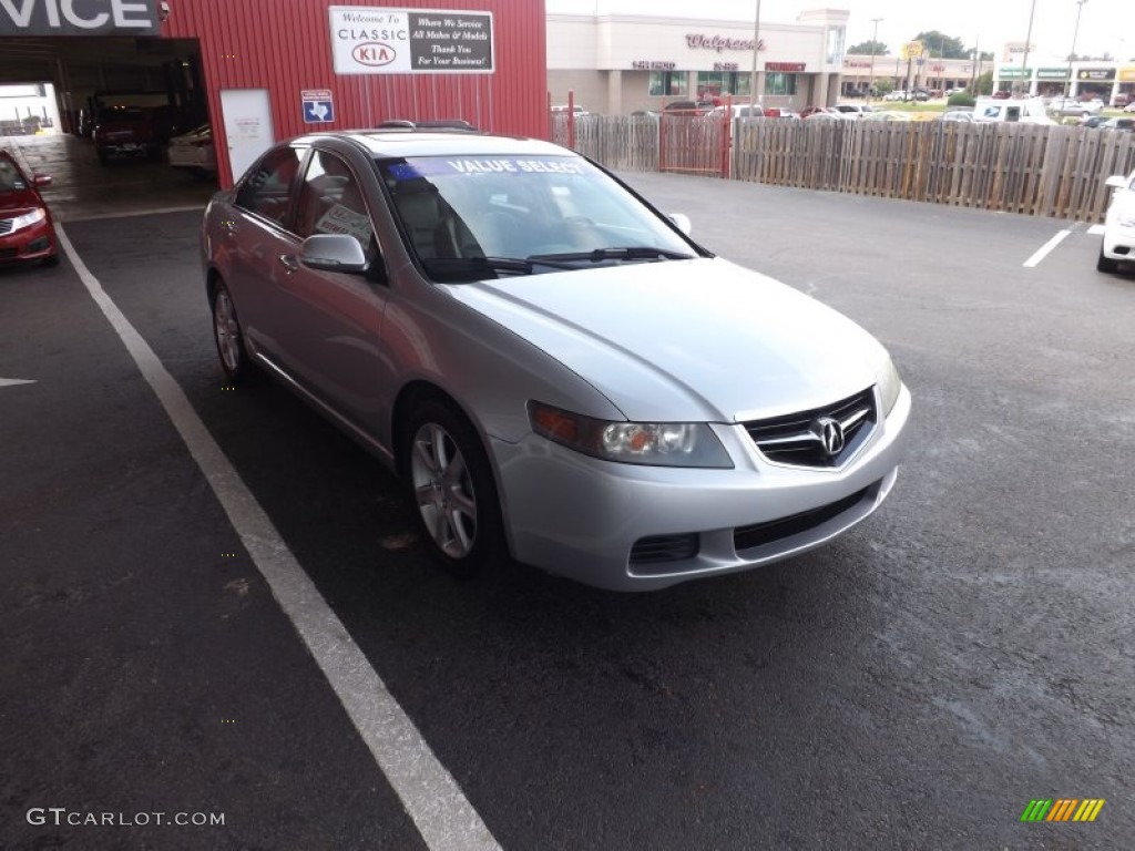 2004 TSX Sedan - Meteor Silver Metallic / Quartz photo #10